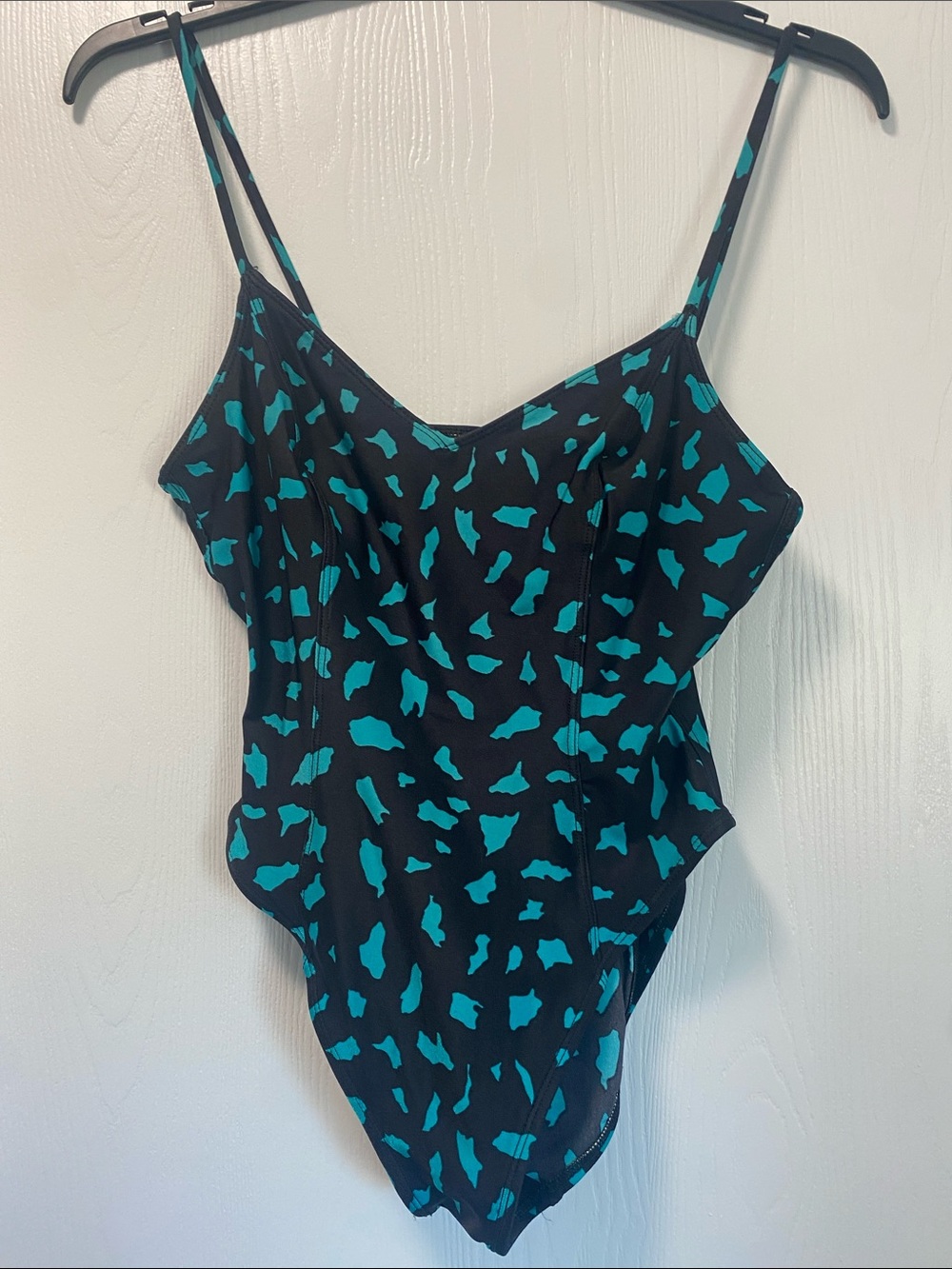 Vintage La Bianca Black & Blue Spotted Swimsuit